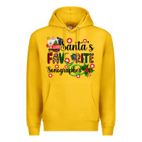 Lemon santa's favorite sonographer Premium Hoodie - AdoDesignShop