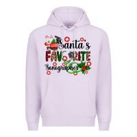 Lilac santa's favorite sonographer Premium Hoodie - AdoDesignShop