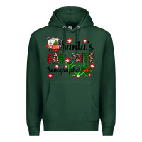 Sports Green santa's favorite sonographer Premium Hoodie - AdoDesignShop
