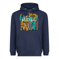 Navy blessed mini with sunflowers Heavyweight Hoodie - texasbilliewilder