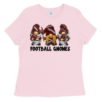 Bubblegum Pink football gnomes Ladies Tee - BarkalooDesign