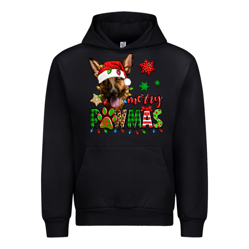 Merry Pawmas Christmas German Shepherd Urban Hoodie by Jasminsmagicworld | Teevron