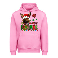 Fuchsia Pink merry pawmas christmas german shepherd Urban Hoodie - Jasminsmagicworld
