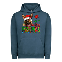 Pigment Midnight Navy merry pawmas christmas german shepherd Urban Hoodie - Jasminsmagicworld