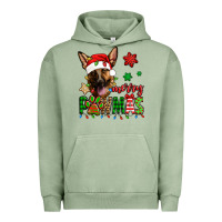 Pigment Oil Green merry pawmas christmas german shepherd Urban Hoodie - Jasminsmagicworld