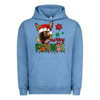 Pigment Pebble Blue merry pawmas christmas german shepherd Urban Hoodie - Jasminsmagicworld