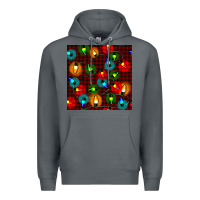 Rock christmas lights seamless pattern Premium Hoodie - BundleAndBundleShop