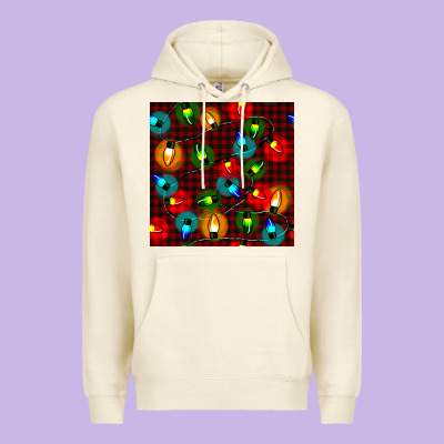 Christmas Lights Seamless Pattern Premium Hoodie Designed By Bundleandbundleshop