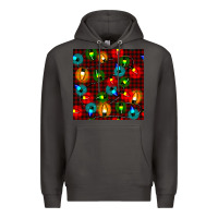 Smoke christmas lights seamless pattern Premium Hoodie - BundleAndBundleShop