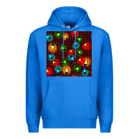 True Royal christmas lights seamless pattern Premium Hoodie - BundleAndBundleShop