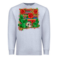 Heather Grey new mexico map Premium Sweatshirt - Zillion Design Studio