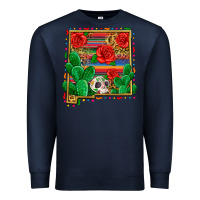 Navy new mexico map Premium Sweatshirt - Zillion Design Studio