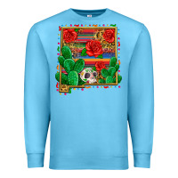 Ocean Blue new mexico map Premium Sweatshirt - Zillion Design Studio