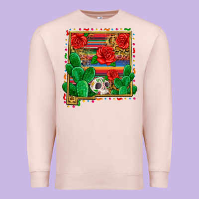 New Mexico Map Premium Sweatshirt Designed By Zillion Design Studio