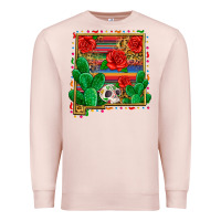 Pale Pink new mexico map Premium Sweatshirt - Zillion Design Studio