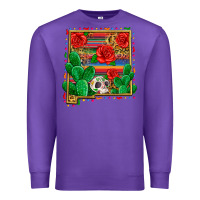 Purple new mexico map Premium Sweatshirt - Zillion Design Studio