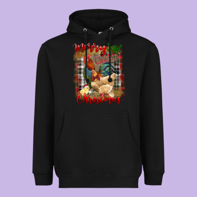 Heavyweight Hoodie Merry Cluckin' Christmas