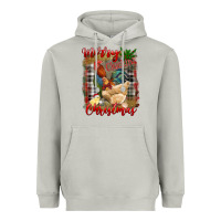 Moon Dust Merry Cluckin' Christmas Heavyweight Hoodie - RanaPortraitStore