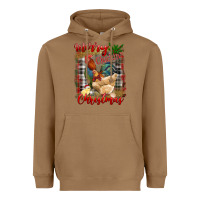 Toasted Coconut Merry Cluckin' Christmas Heavyweight Hoodie - RanaPortraitStore