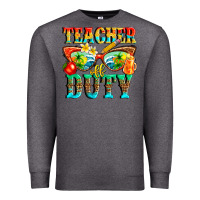 Charcoal Heather teacher off duty Premium Sweatshirt - texasbilliewilder