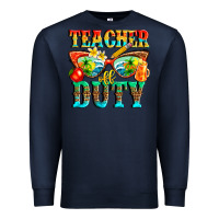 Navy teacher off duty Premium Sweatshirt - texasbilliewilder