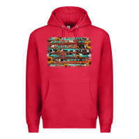 Cardinal sunflower gemstone background Premium Hoodie - JahusDesignShop