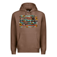 Chestnut sunflower gemstone background Premium Hoodie - JahusDesignShop
