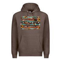 Coffee sunflower gemstone background Premium Hoodie - JahusDesignShop
