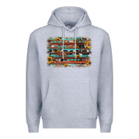 Sunflower Gemstone Background Premium Hoodie | Teevron