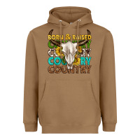 Toasted Coconut born and raised country western Heavyweight Hoodie - texasbilliewilder
