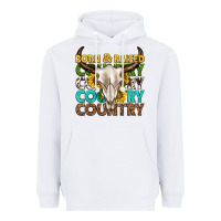 White born and raised country western Heavyweight Hoodie - texasbilliewilder