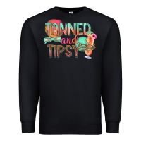 Black tanned and tipsy Premium Sweatshirt - texasbilliewilder