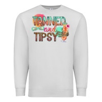 Dove Grey tanned and tipsy Premium Sweatshirt - texasbilliewilder