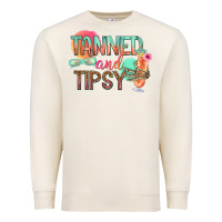 Sandshell tanned and tipsy Premium Sweatshirt - texasbilliewilder