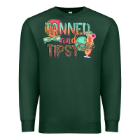 Sports Green tanned and tipsy Premium Sweatshirt - texasbilliewilder
