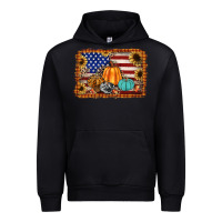 Black american flag fall backgraund Urban Hoodie - JahusDesignShop