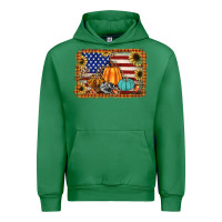 Emerald american flag fall backgraund Urban Hoodie - JahusDesignShop