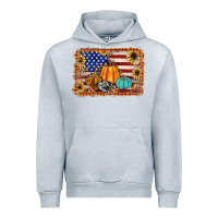 Heather Grey american flag fall backgraund Urban Hoodie - JahusDesignShop
