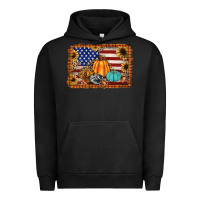 Pigment Black american flag fall backgraund Urban Hoodie - JahusDesignShop