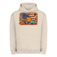 Pigment French Oak american flag fall backgraund Urban Hoodie - JahusDesignShop