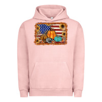 Pigment Salmon american flag fall backgraund Urban Hoodie - JahusDesignShop