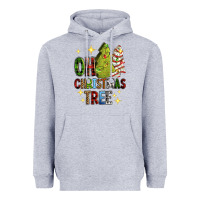 Heather Grey Oh Christmas tree Christmas cake Heavyweight Hoodie - RanaPortraitStore