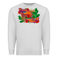 Dove Grey mexico map Premium Sweatshirt - Zillion Design Studio