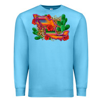 Ocean Blue mexico map Premium Sweatshirt - Zillion Design Studio