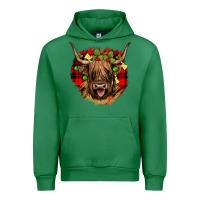 Emerald highland cow  christmas Urban Hoodie - JahusDesignShop