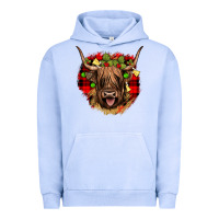 Pigment Grape Ice highland cow  christmas Urban Hoodie - JahusDesignShop