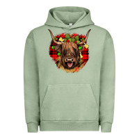 Highland Cow  Christmas Urban Hoodie | Teevron