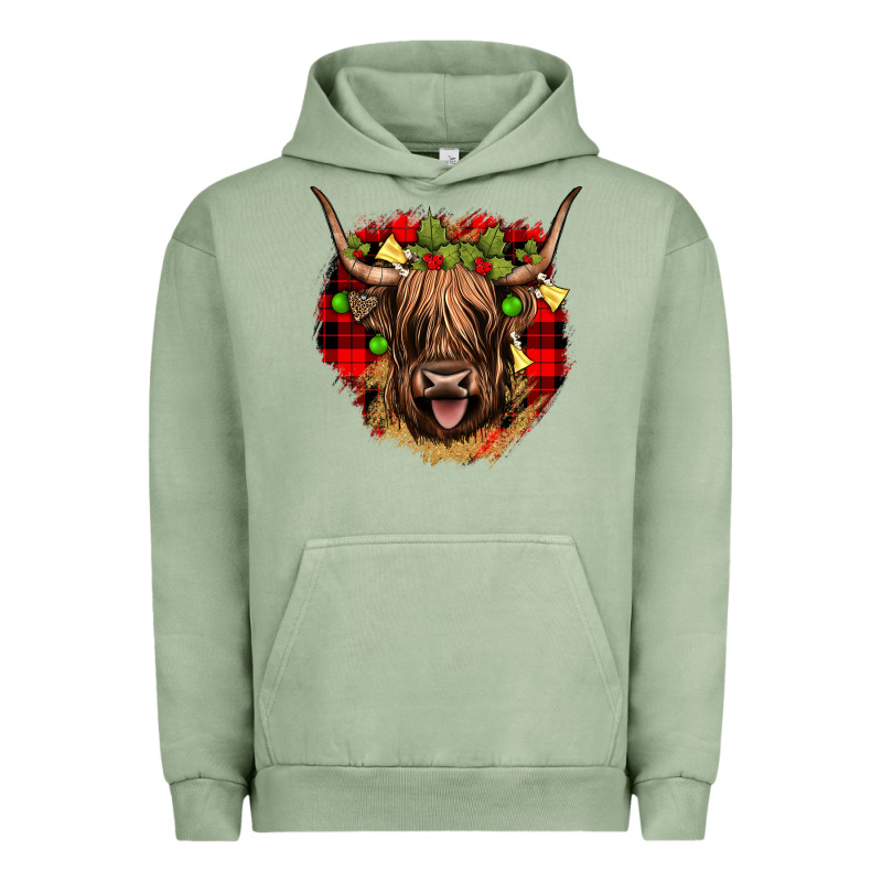 Highland Cow  Christmas Urban Hoodie by JahusDesignShop | Teevron