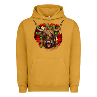 Pigment Peanut Butter highland cow  christmas Urban Hoodie - JahusDesignShop