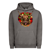 Pigment Tornado highland cow  christmas Urban Hoodie - JahusDesignShop